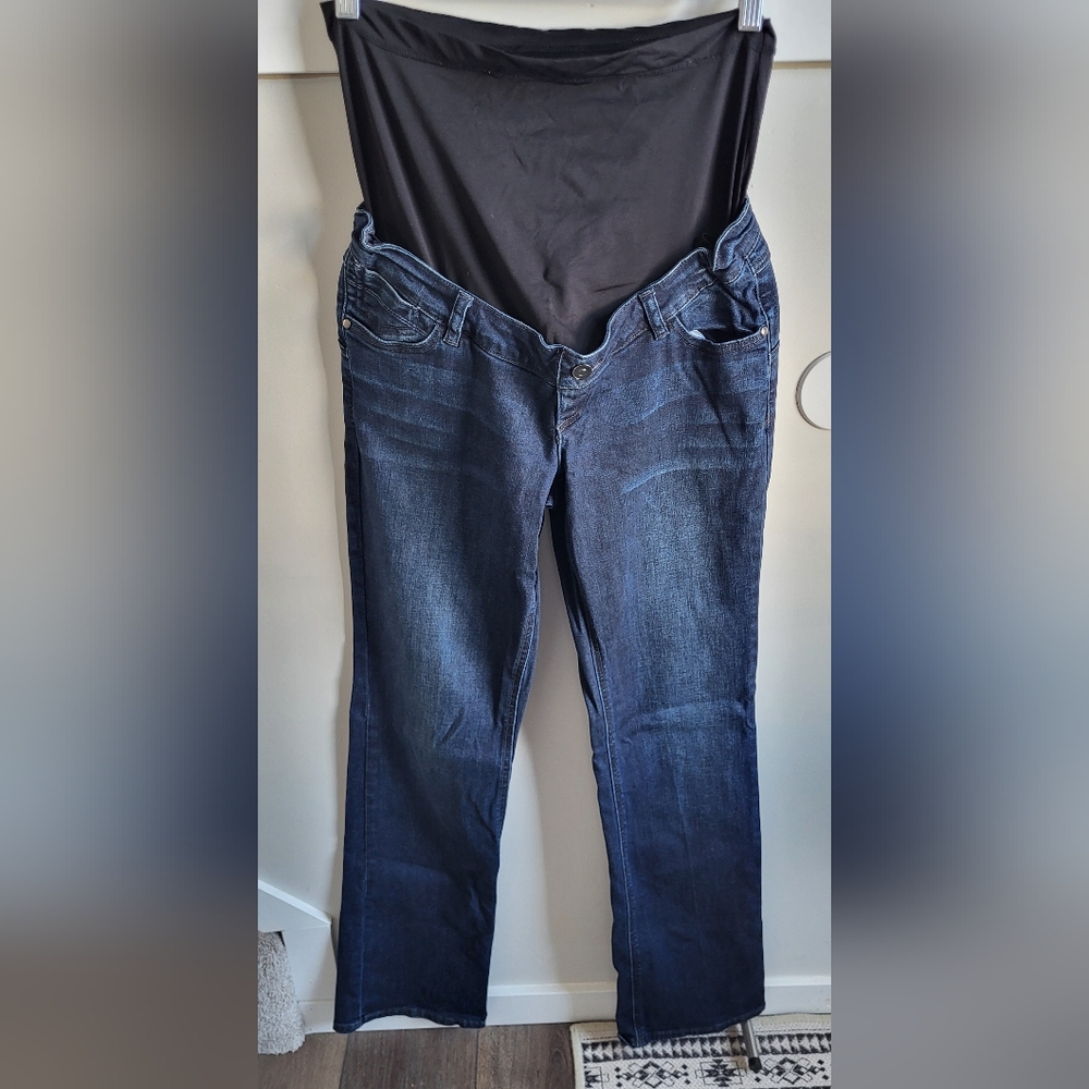 Thyme Maternity Jeans Size Medium Bootleg Style